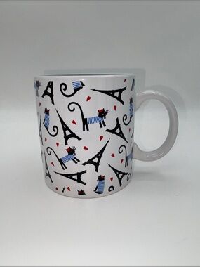 Eiffel Tower, "French" Cats, Hearts Coffee Mug Morris International Design